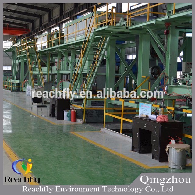 Colored steel coil production line, whole machine set