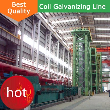 High speed hot dip continuous galvanizing machine line plant for sale